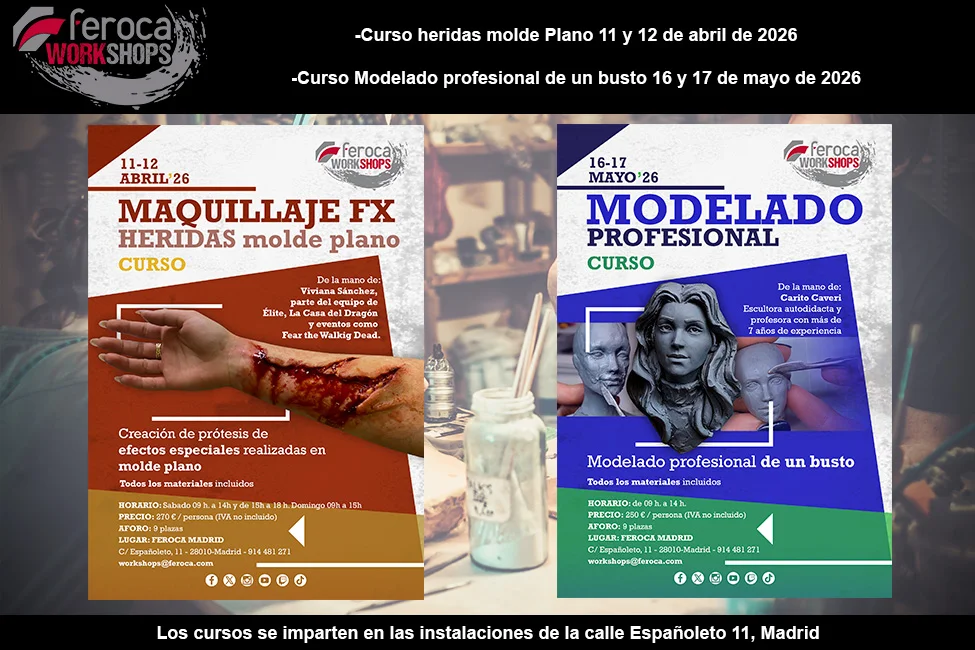 WorkShops Feroca — Aprende moldeo y efectos especiales